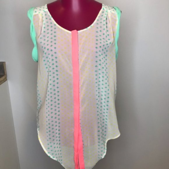 American Eagle Sheer Sleeveless Top Size M - Picture 8 of 8